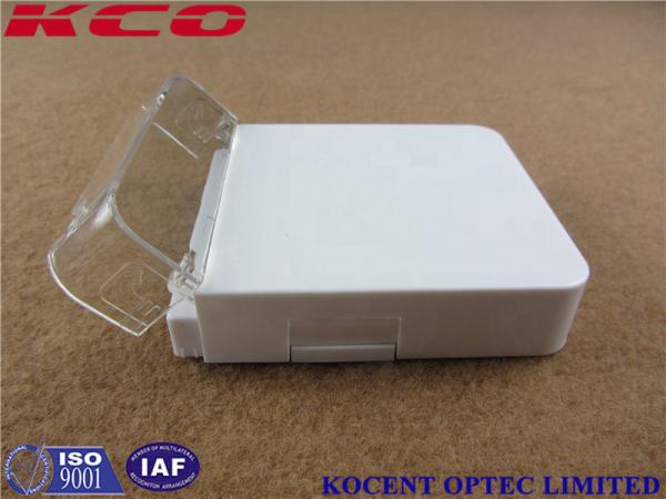 Small Optical Junction Box Socket 1 Port SC Simplex LC Duplex Face Plate