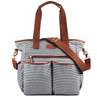 Crossbody Large Tote Diaper Bags Canvas Customized Size Solid Color