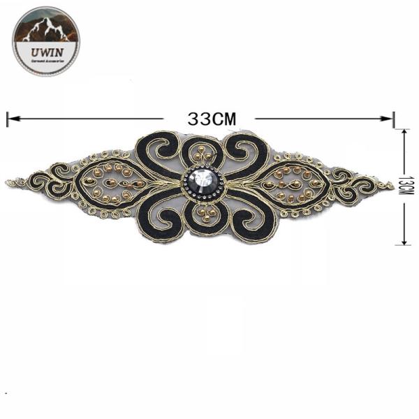 Distinct Design and Meaning Embroidered Bead Patch with Rhinestone Technical Custom Special Style Patches for Garment