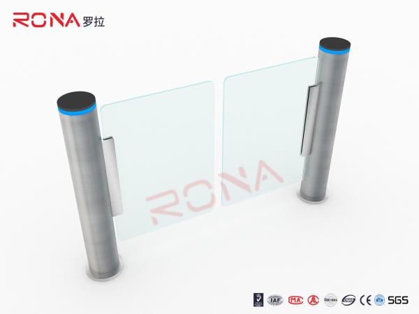 304 Stainless Steel Speed Gate Turnstile Supermarket Entrance With Smart Cylinder Door
