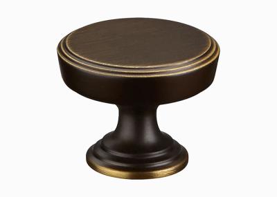 Round Matte Black Brass Cabinet Pull Handles For Cupoard Door Drawer