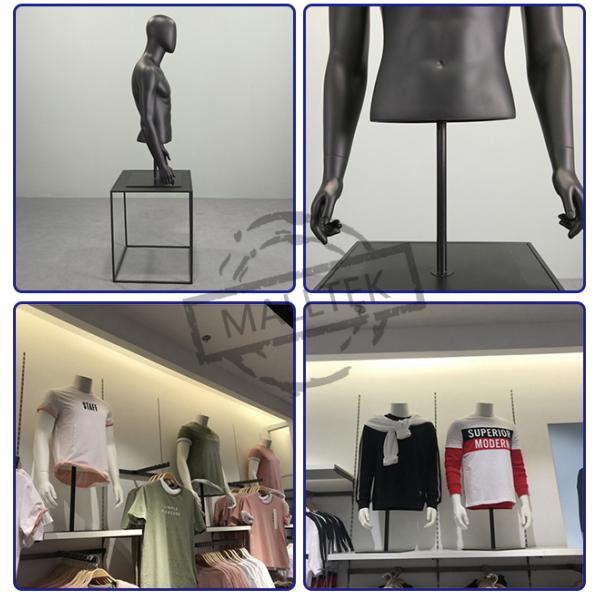 Файброглазовая розничная торговля фурнитура верхняя часть тела мужской туловище манекен Металлическая основа