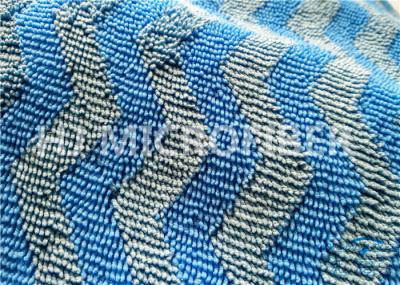 Tela de pilha torcida de Microfiber jacquard ondulado/tela do espanador, contagem do fio 150D/144F