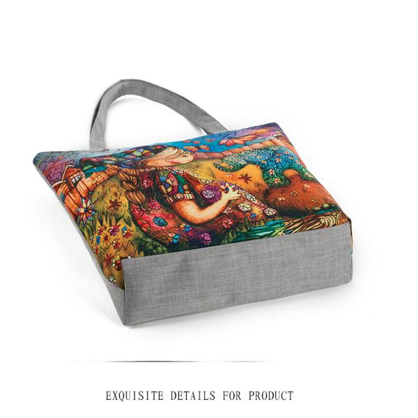 New girl foliage pattern printed canvas shoulder bag female elephant female