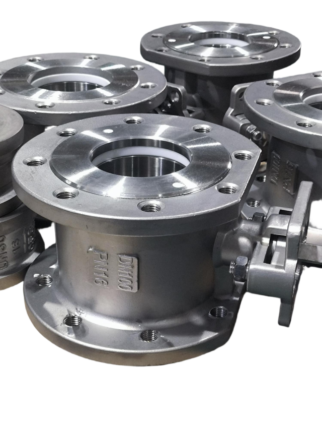 Italian Thin-Walled Wafer Ball Valve Stainless Steel Quick-Change Components 2PC with ISO5211 Mounting Pad