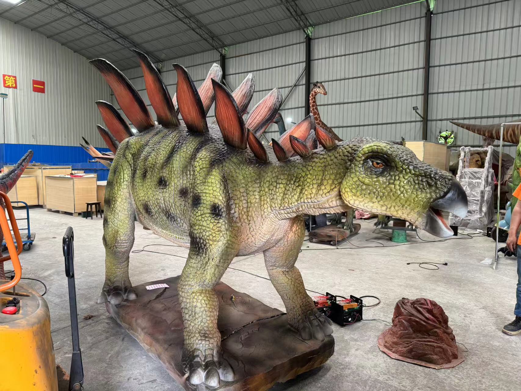 Dino Park High-quality Professional Animatronic Dinosaur Stegosaurus 6m Model