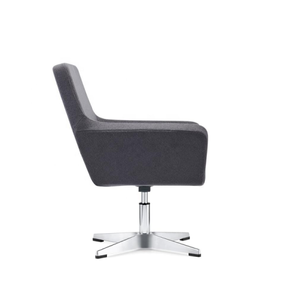 Modern Single Upholstered Leisure Sofa Chair Accent Chair for Apartment Living Room Wool Fleece Armchair Portable Metal Base