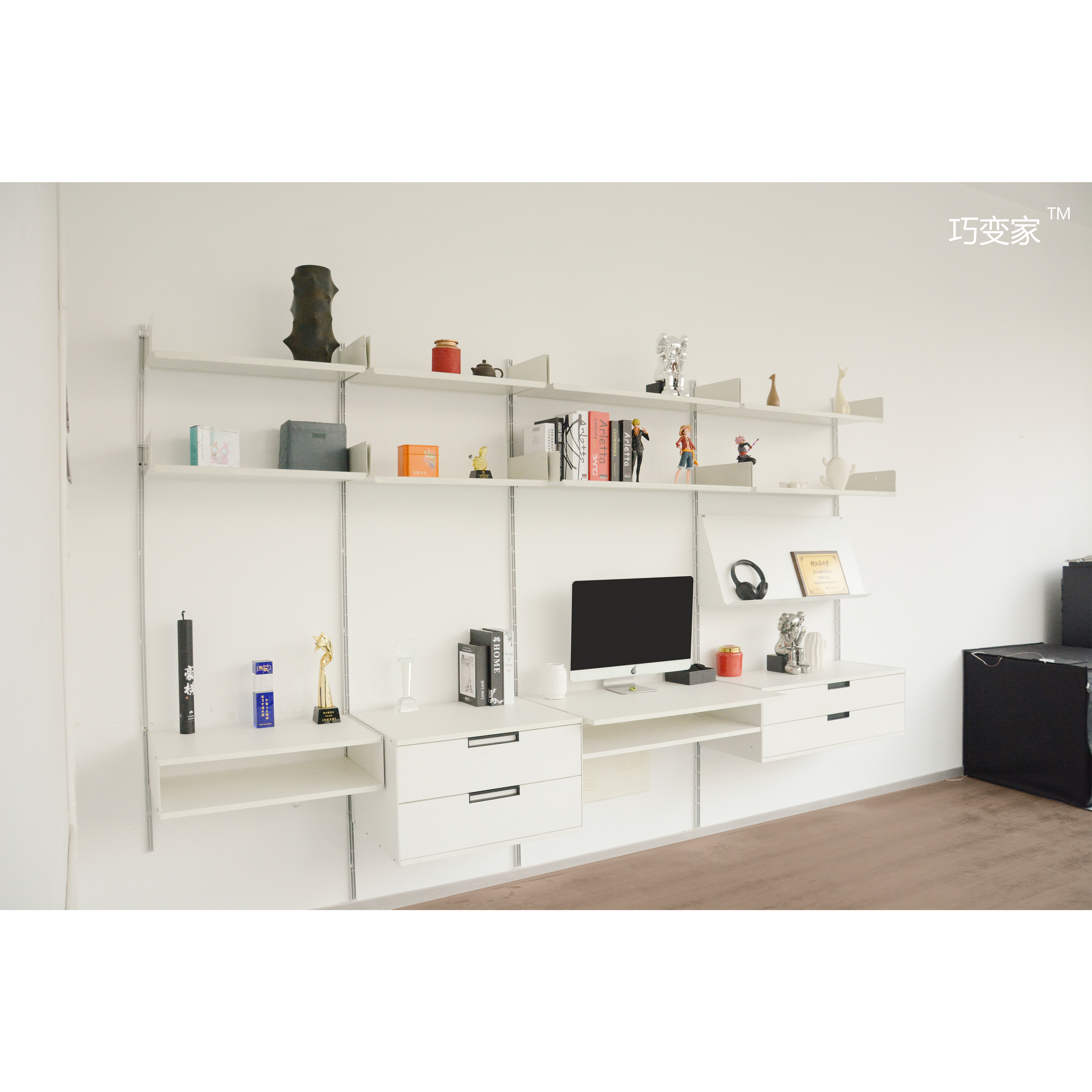 Metal Detachable Storage Rack Suitable for Assembling Living Room Multi-Room Use