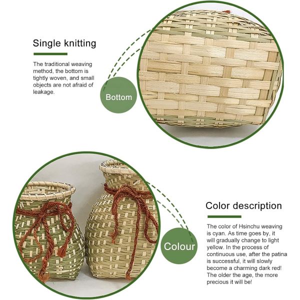 Handmade Woven Basket, Bamboo Baskets, Wall Hanging Basket For Fishing, Bamboo Decorative Storage Bins For Organizing PE Baskets Polypropylene Basket Pp Yarn Basket Wooden Room Dividers Bamboo Room