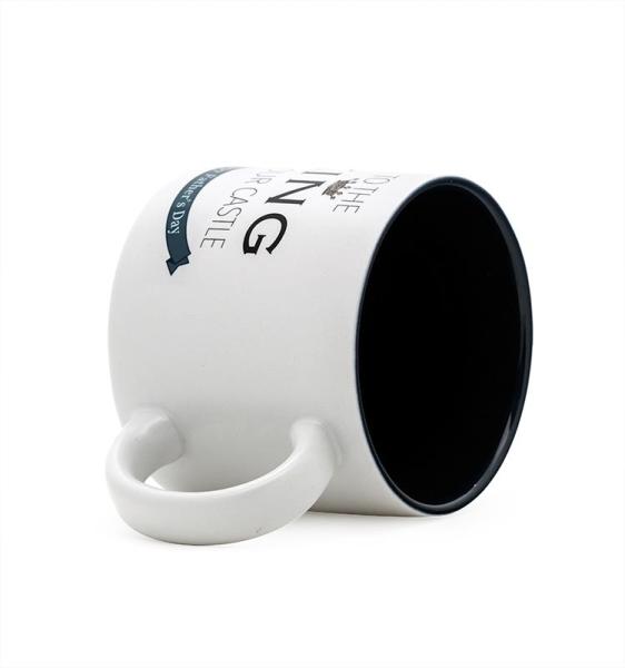 Ceramic Dad Mug Coffee Mug White Color With Creative WordsKING DAD Customized 12Oz For Gift