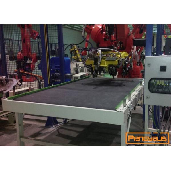 Straight AC100V 400mm Width SUS304 Stainless Steel Belt Conveyor