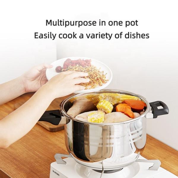 304 Stainless Steel Rice Cooker 18 - 24cm Multifunctional Induction Pressure Cooker