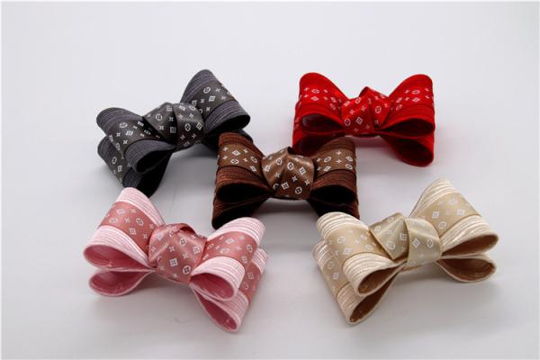 Ribbon coloured bow-tied shoe flower,Handmade footwear ornaments and flower Thread ribbon Beige ,white,black,red ,blue