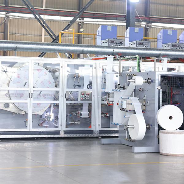 High Efficiency Full Servo Menstrual Panties Making Machine with Oversea Training