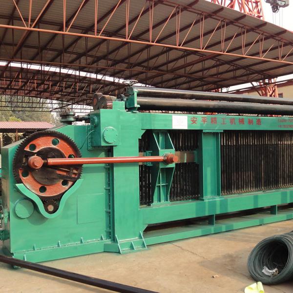 Powerful Heavy Duty Gabion Mesh Machine with 160-225M/H Production Speed and PVC Coated Wire Coating