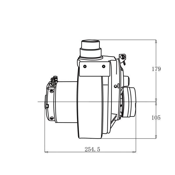 блок колеса привода постоянного магнита 210*70mm 2.6NM 650w