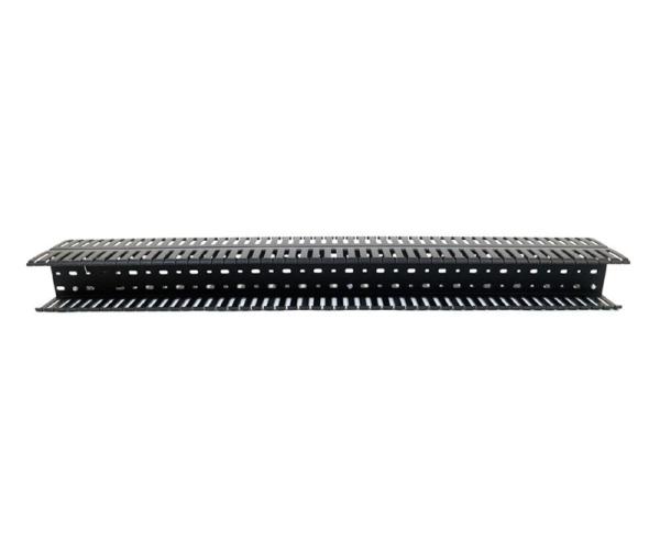 20U Patch Panel Cable Management , Vertical Mounting Rack Brush Panel With Fingers