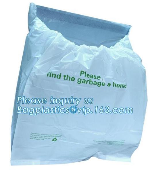 Edible 100% fully compostable biodegradable plastic k bag made of organic corn starch