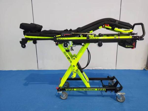 MDK-D16 Camas de ambulancia plegables con tren de aterrizaje eléctrico y ángulo de cabeza ajustable para primeros auxilios