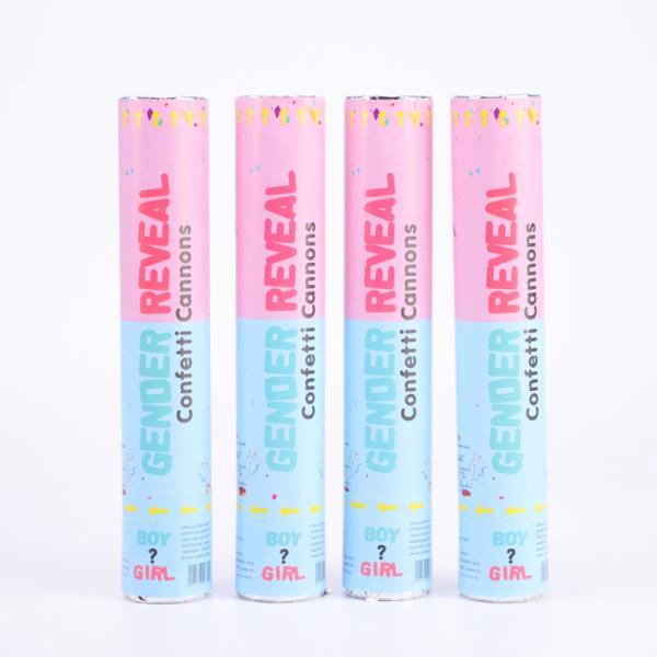 Rosa Azul Biodegradável Confeti de Casamento Poppers Poppers de Gênero