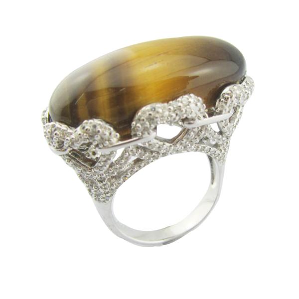 Sparkling Anniversary Gemstone Rings In Sterling Silver Tiger Eye Stone Sterling Silver Band Ring Sterling Silver Unique