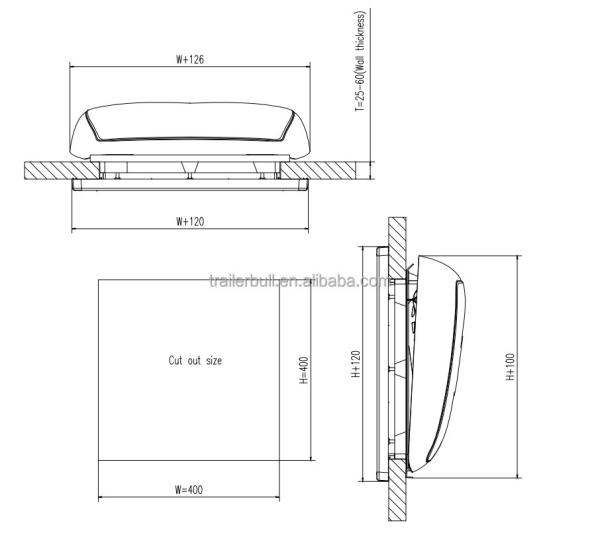 DIY RV and Recreational Vehicles Must-Have 400x400 Sunroof for Ford Bus Caravan Roof
