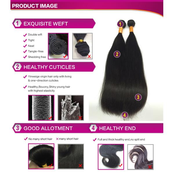 Factory Free Shipping Hot  Sell Unprocessed Natural Color 1B#  Knot Bleached Three Part 4*4inch Lace Closure Silky