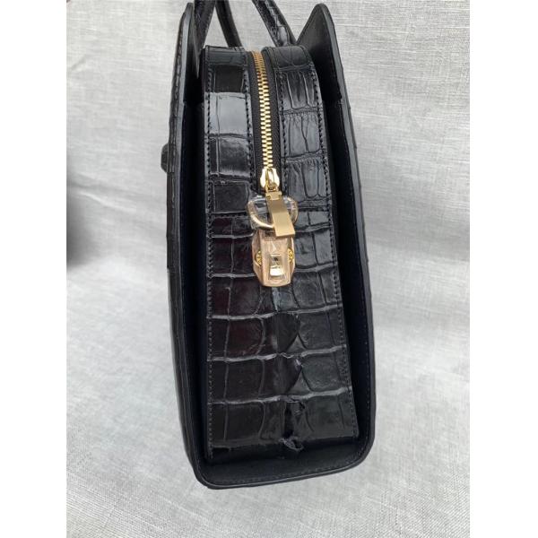 Genuine Crocodile Skin Businessmen Laptop Briefcase Exotic Alligator Leather Male Working Handbag Large Shoulder Bag