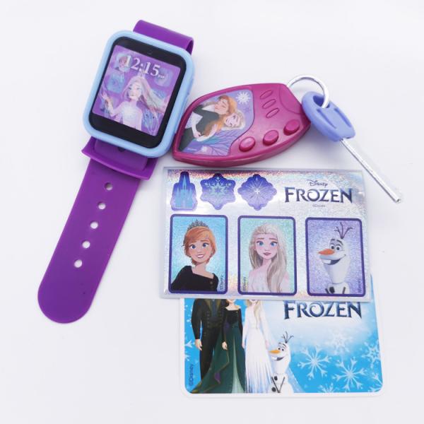 Cartoon Slap Kids Watch Toy Purple Animation Movies Princess Pattern For Promotion