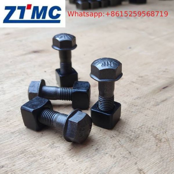 Forging Casting 4F3646 Track Shoe Bolts And Nuts 12.9 Grade For Excavator