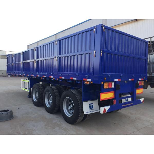 Dongfeng 3 Axle Side Wall Semi Trailer / Cargo Semi Trailer With Capacity 50T FUWA Axle