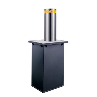 LED Warning Steel Safety Bollards IP68 Automatic Road Bollard Ascending 3s