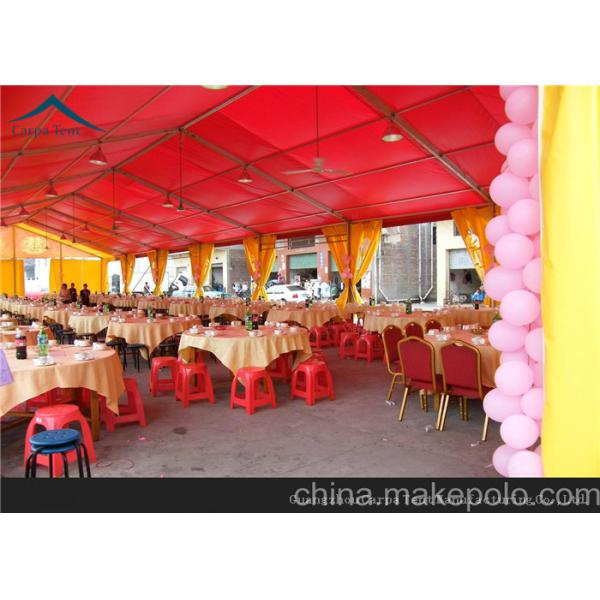 Red Aluminum 20x40 Party Tent Outdoor Wedding Tents Roof Linings Curtains