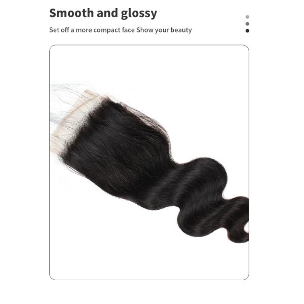 13x4 Lace Frontal Peruvian Body Wave Remy Human Hair Closure 8A Washable