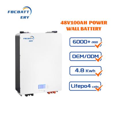 Lifepo4 Solar Rechargeable Batteries , Solar Power Wall 24v Battery Pack