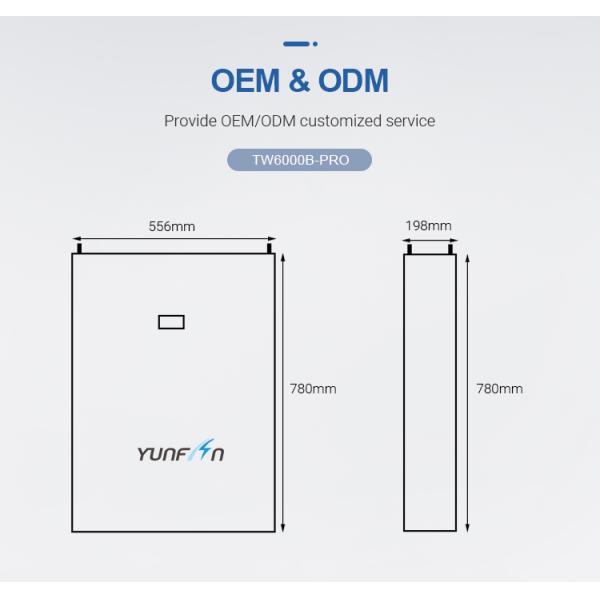 51.2V 200Ah Powerwall литийная батарея OEM с защитой от перезарядки