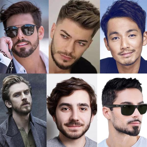 100% Human Hair Handmade Fake Mustache Beard for Entertainment/Drama/Life