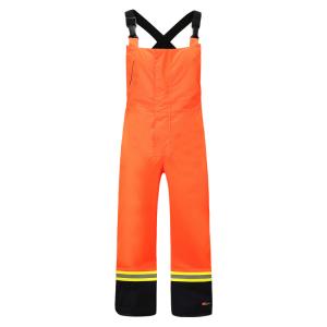 Unisex HIVIS Work Clothes EN343 Reflective Bib Overalls For Offshore