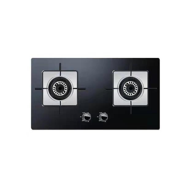 Stainless Steel 3 Burner Gas Stove with Electronic Ignition and Flameout Protection