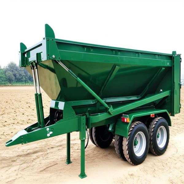 Heavy-Duty 3T Farm Trailer with Hydraulic Lift 3800mm