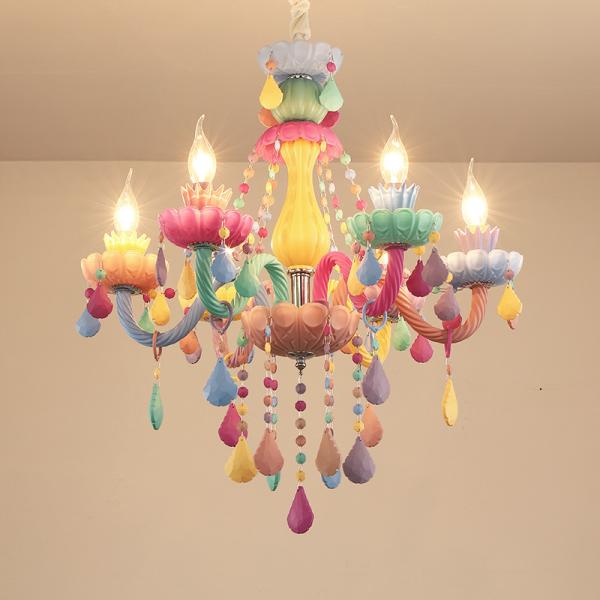 Multi colored Macaron crystal chandelier (WH-CY-140)