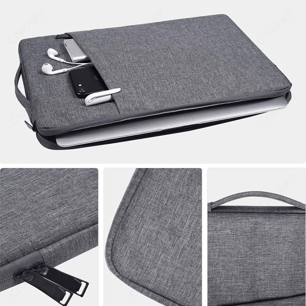 For Laudtec Polyester Laptop Sleeve Handbag Case Waterproof Zipper Portable Notebook Cover Business Shockproof Lap Top Bags for Wholesale OEM/ODM/Private Label