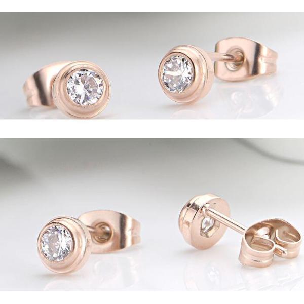 Diamond Earring Fashion Jewelry Stud Earrings Stainless Steel Diamond Erring for Girs