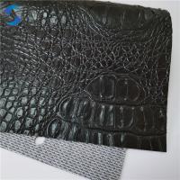 Tecido de couro sintético de PVC personalizado de pele de crocodilo Tecido resistente à água para sacos