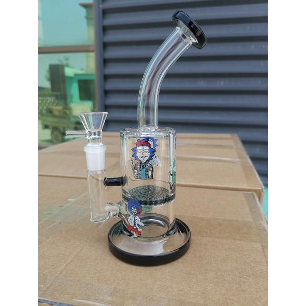 кальян барботера beaker снаряжения ЛИМАНДЫ стеклянного кальяна боросиликата труб водопровода 14Inch прямого куря