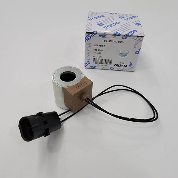 Bobina 24VDC da válvula de solenoide de YUCHAI, bobina pneumática do solenoide 3003088