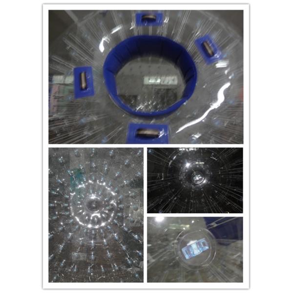 Transparent 1.0mm TPU Inflatable Zorb Ball Inflatable Human Hamster Ball 3.0m x 2.0m Dia
