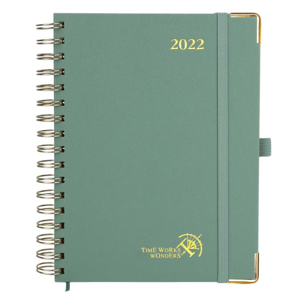 Custom 2023 8,75 ''x6,63'' Ежемесячный Еженедельный Планировщик Медаль O Binding