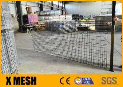 3D  Black Vinyl Coated Welded Wire Fencing Corrosion Resistant