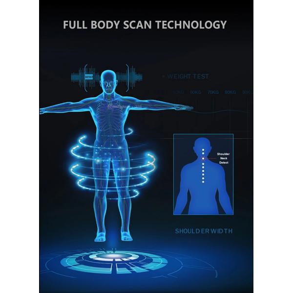 Electronic Air Compression 4D Massage Chair With 2 Rollers For Whole Body